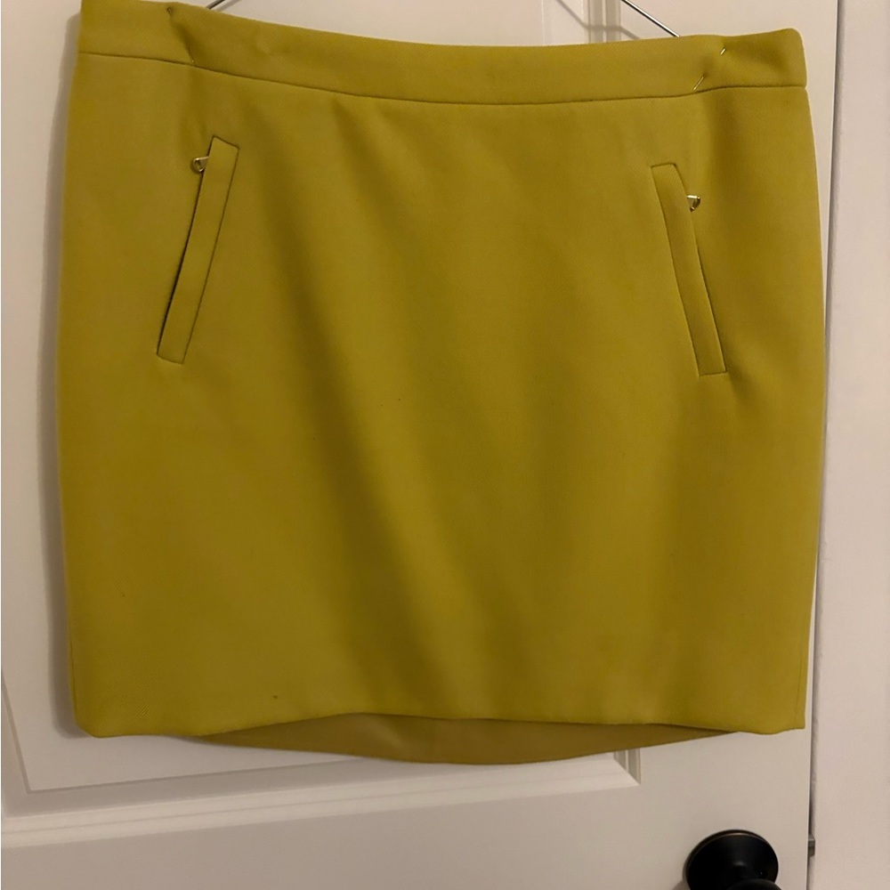 Jcrew Yellow Wool Women's Skirt